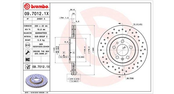 MAGNETI MARELLI Jarrulevy 360406049502